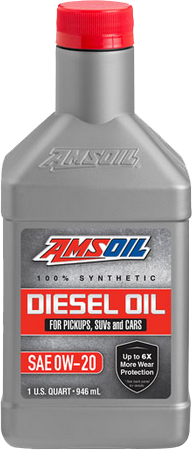 0W-20 100% Synthetic Diesel Oil for Pickups, SUV's & Cars