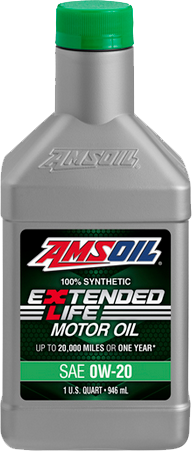 Extended-Life 0W-20 100% Synthetic Motor Oil